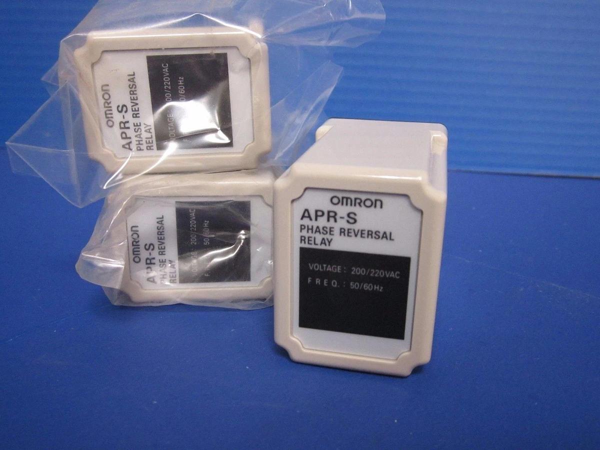 Omron APR-S Phase Reversal Relay - Lot of 3 NEW