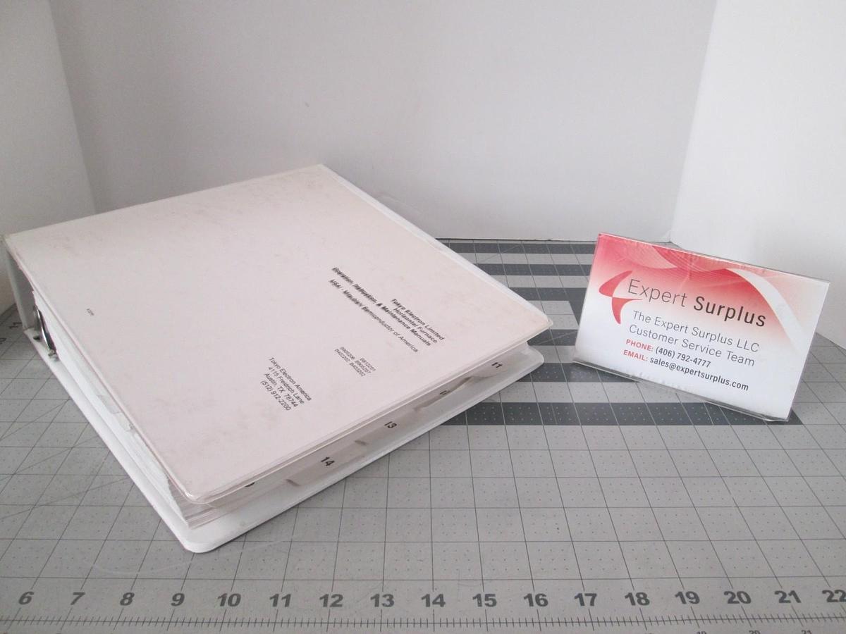 Used TEL Tokyo, Horizontal Furnace Operation, Instruction and Maintenance Manual, Use