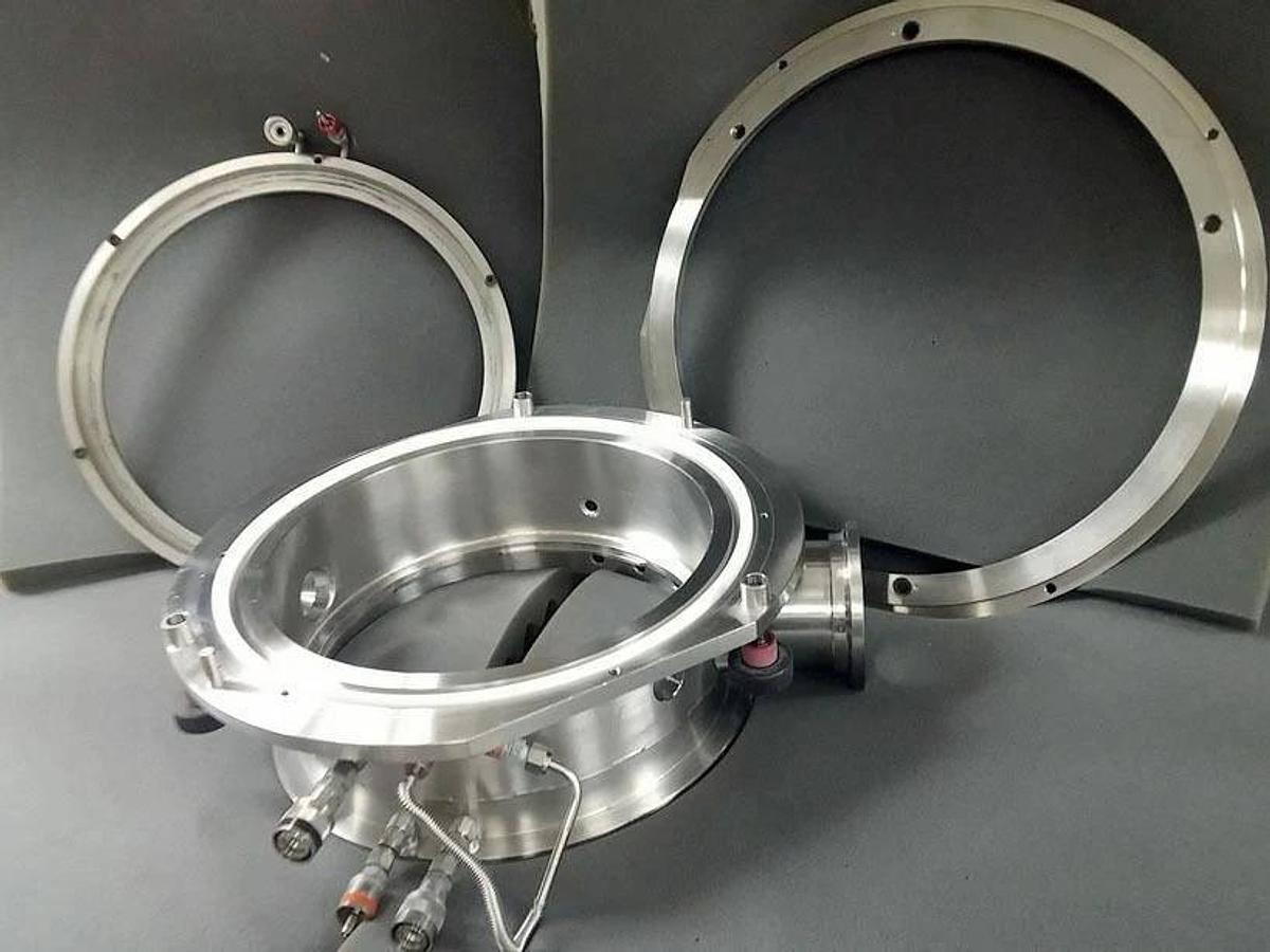 Used TEL Tokyo Electron Process Chamber Manifold Flange Plenum, Used
