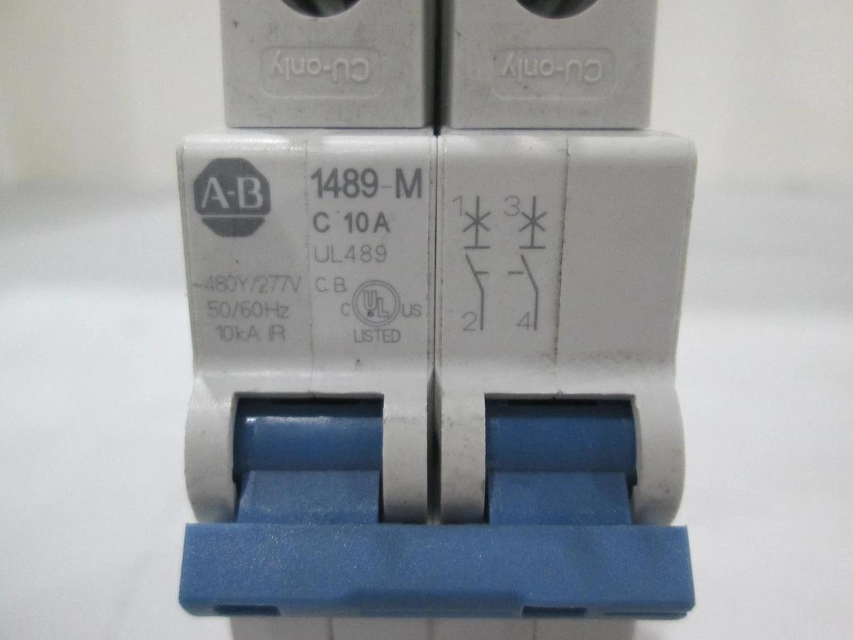 Allen-Bradley, 1489-M2C100, Miniature Circuit Breaker, 2 Pole, New