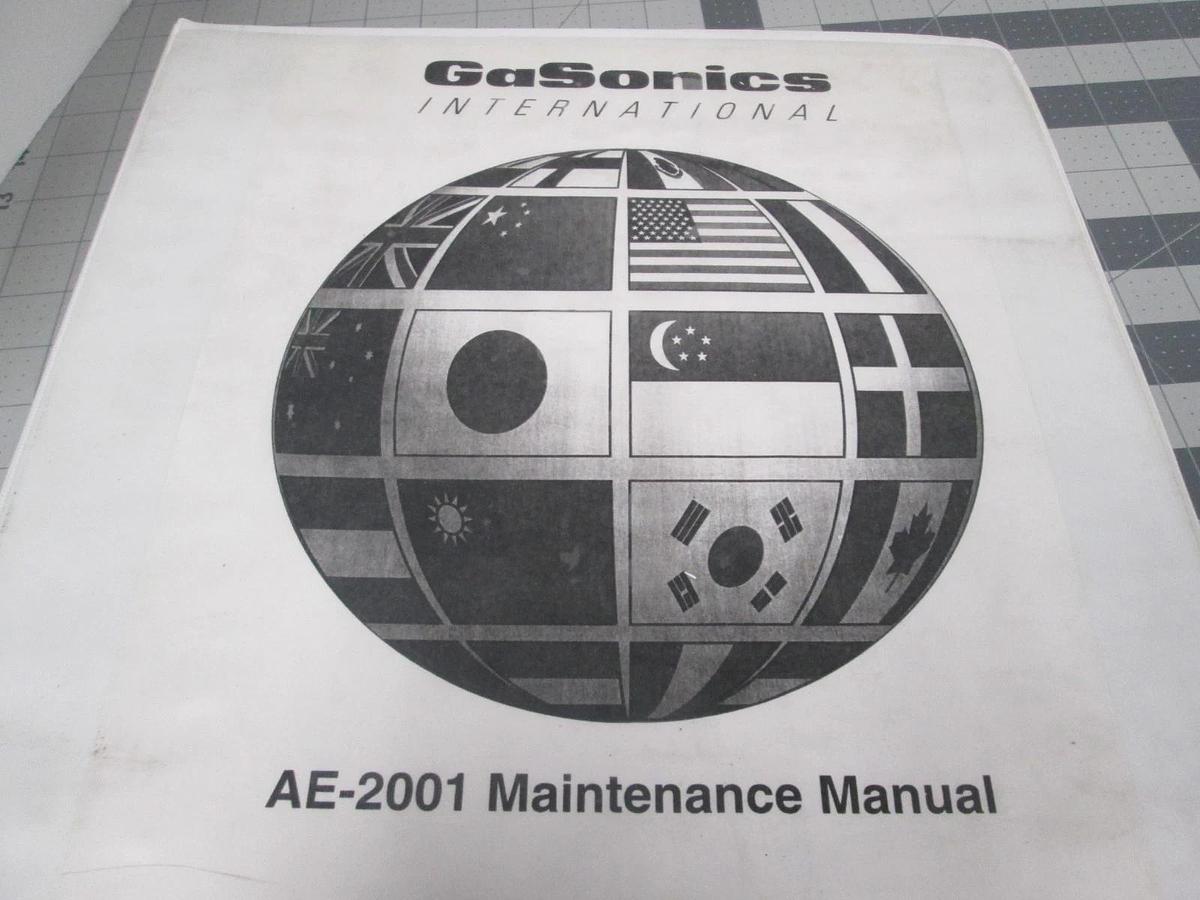 Used GaSonics, AE-2001 Maintenance Manual, SMA98-700-01, Rev. 2, Used