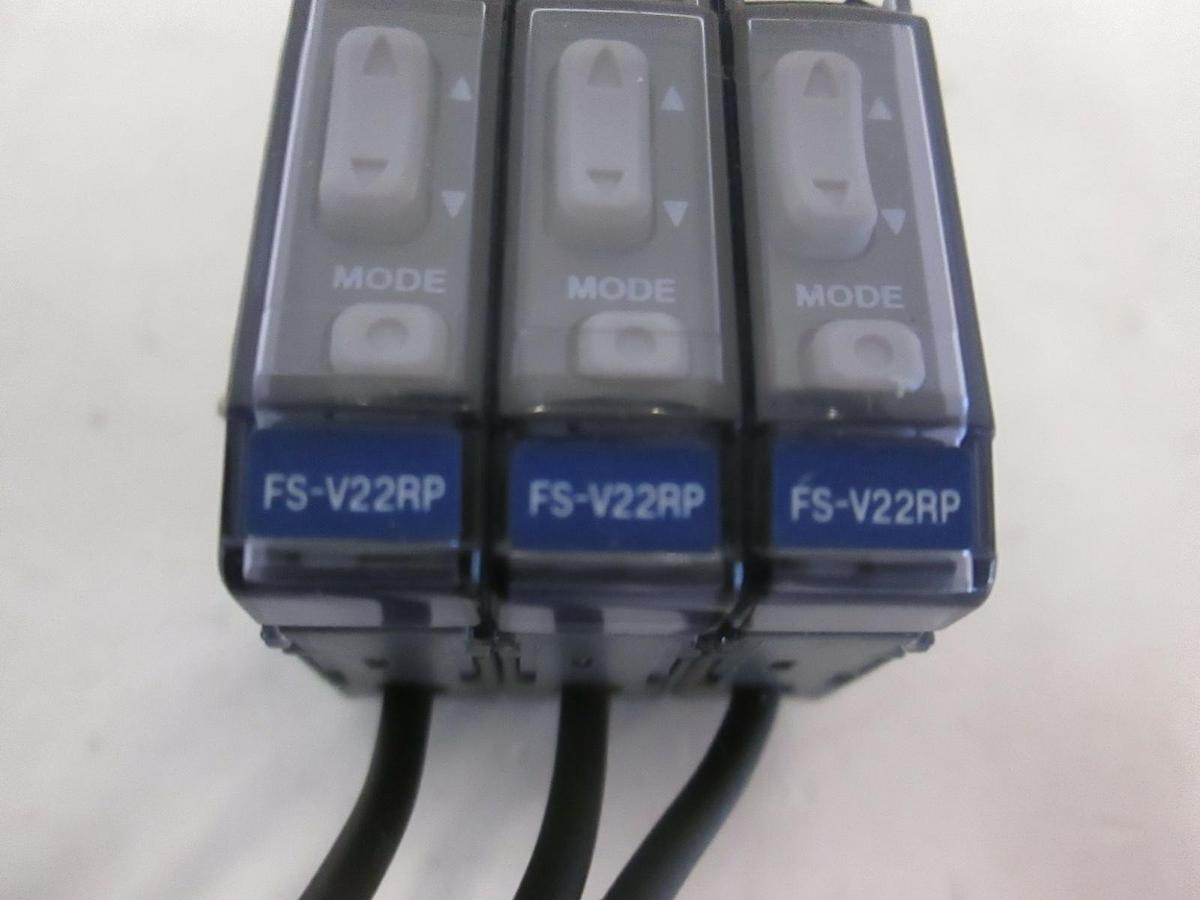 Used Keyence, Fiber Optic Amplifier, FS-V22RP, Used, Lot of 3