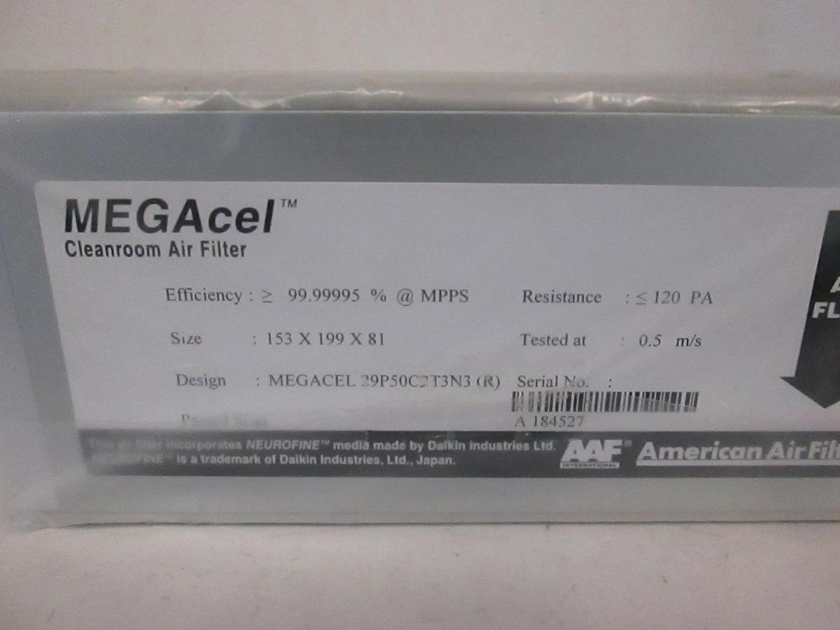 Used American Air Filter, Cleanroom Air Filter, MEGAcel 29P50C2T3N3(R), New