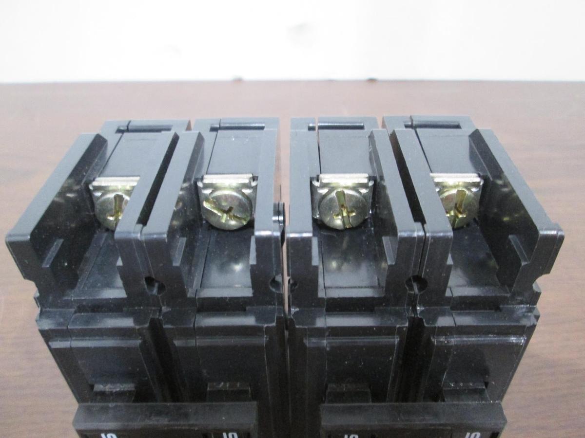 Used Cutler Hammer, 10A, 2 Pole Quicklag Circuit Breaker, HACR Type, Used, Lot of 2