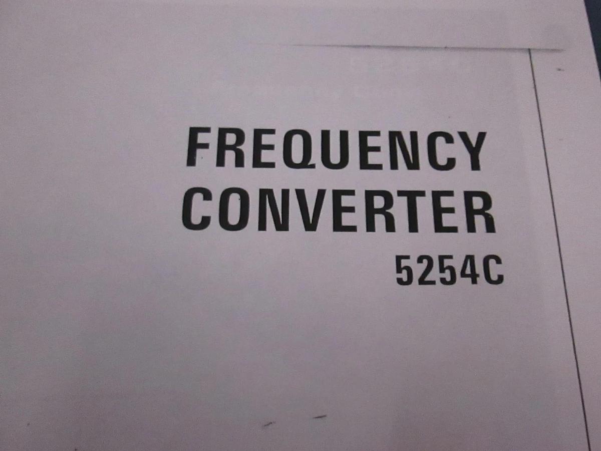 Used HP 5254C Frequency Converter Operating Manual, Used
