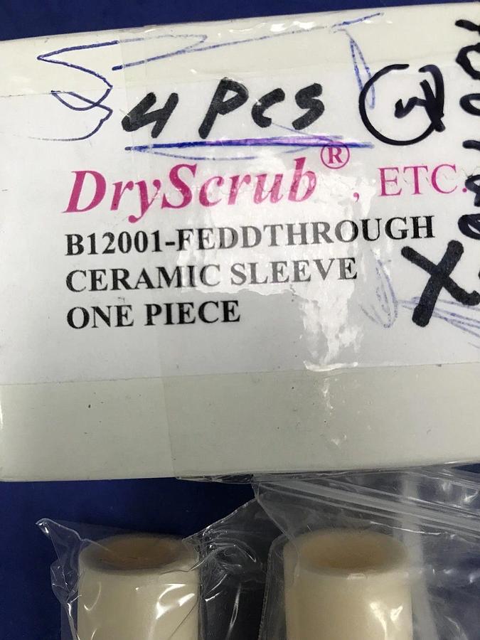 DryScrub B12001 Ceramic Feedthrough Sleeve, Lot of 2