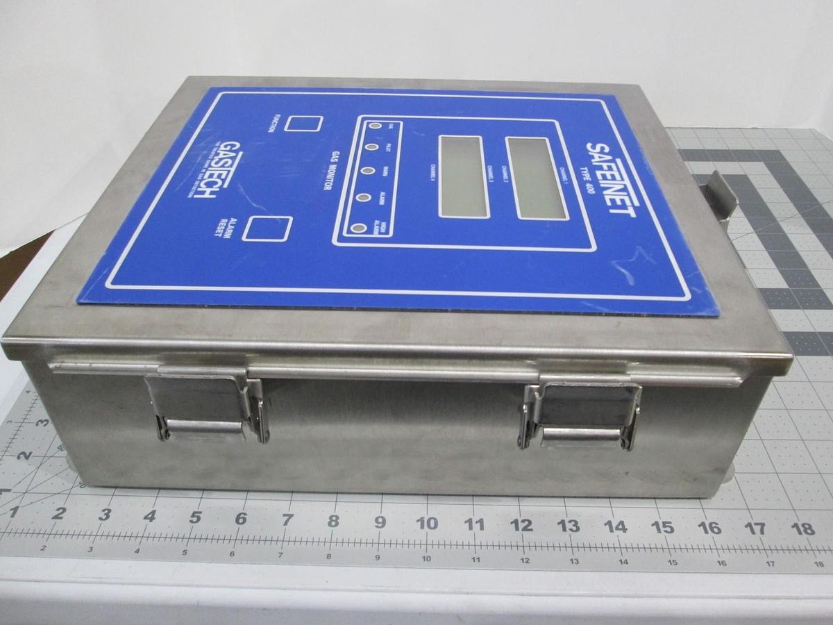 Used GasTech, Type 400, SafeTnet Gas Monitor, 115/230VAC, 50/60Hz, Used