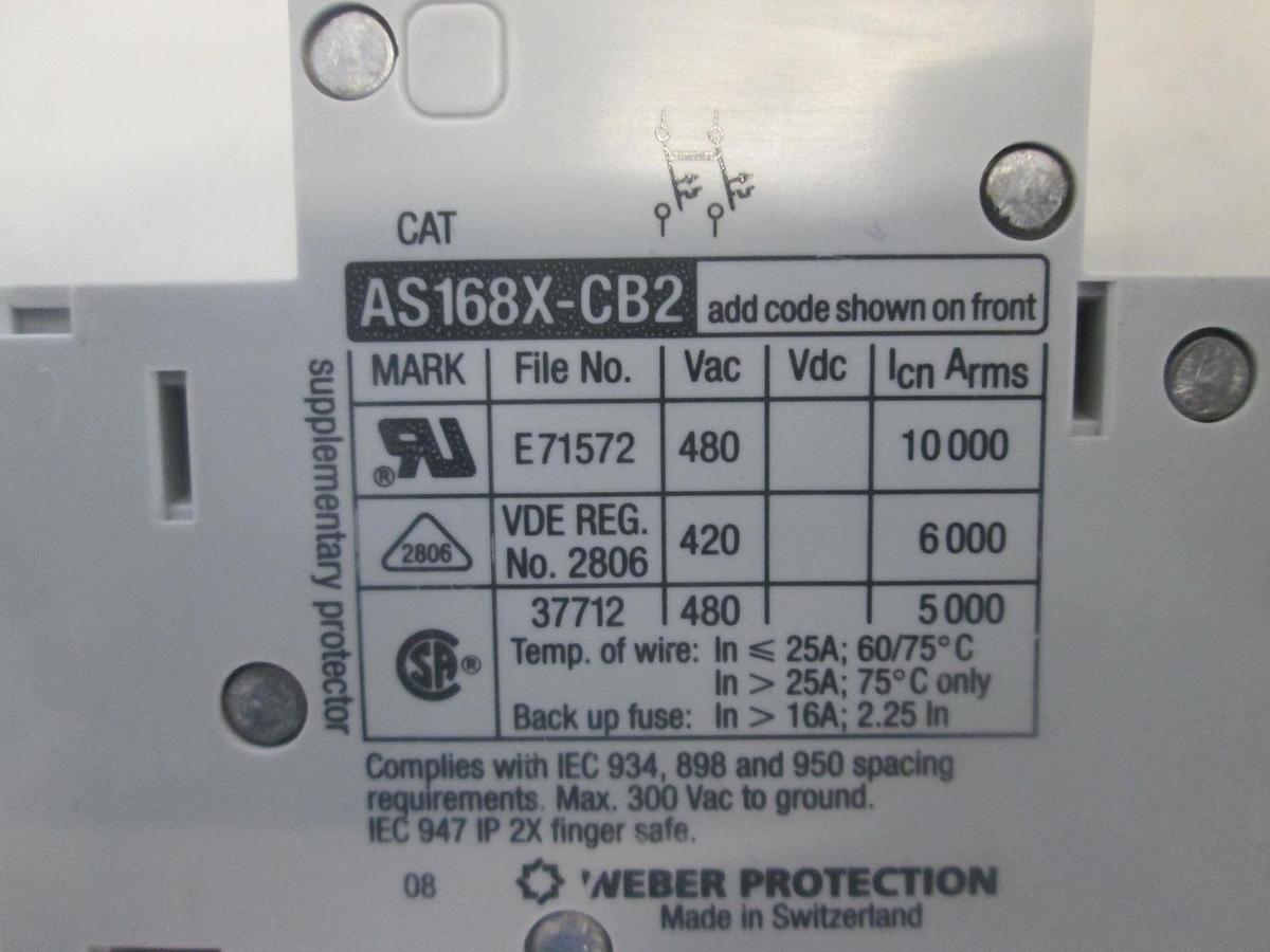 Used Schurter, AS168X-CB2, AS168X-CB1 Circuit Breakers, Used, Mixed Lot of 12
