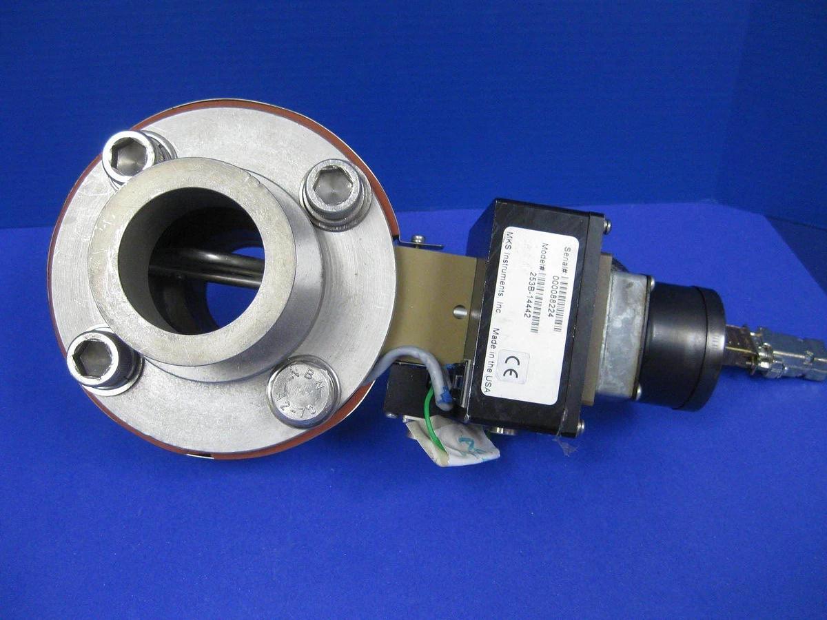 Used MKS 253B-14442 Heated Throttle Control Valve, Type 253B, 6" Flange, 2" ID, Used