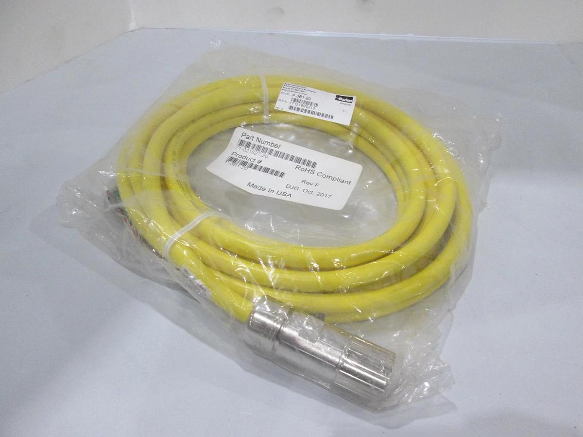 Used Parker Hannifin, P-3B1-20, Servo Cable, New