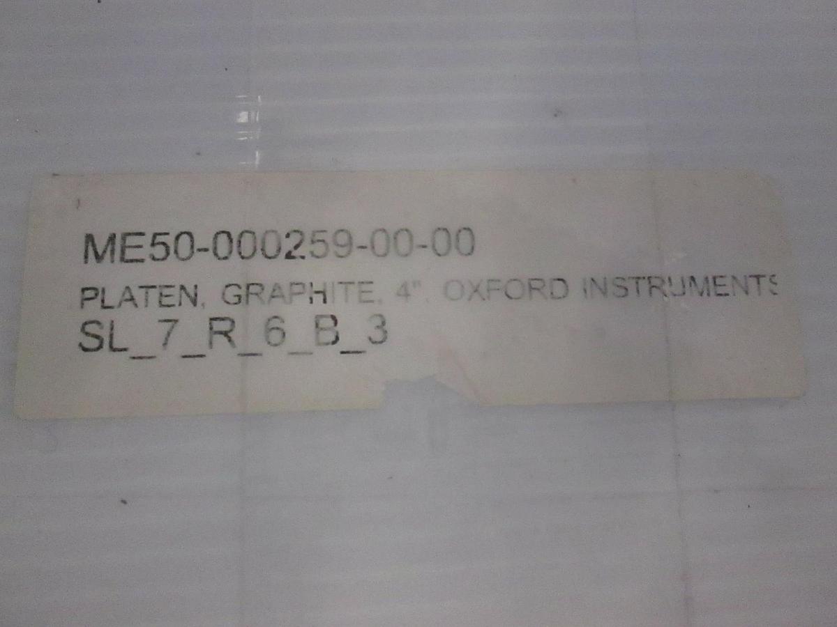 Oxford Instruments, Graphite, Platen, 4", ME50-000259-00-00, New, Lot of 2
