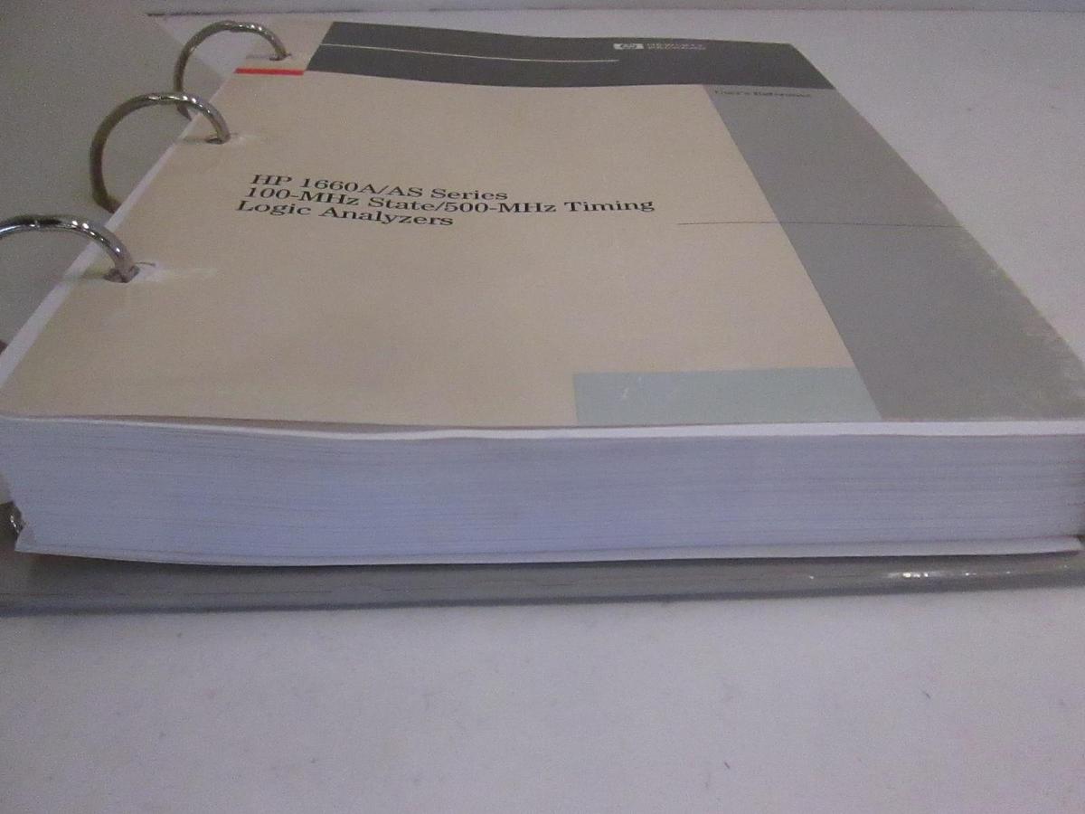 Used HP 1660A/AS 100-MHz State/500-MHz Timing Logic Analyzers User's Reference, Used