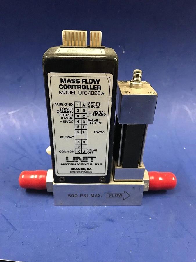 Used Unit UFC-1020A, MFC, Mass Flow Controller, O2, 5 SLM, 1/4" VCR, Used