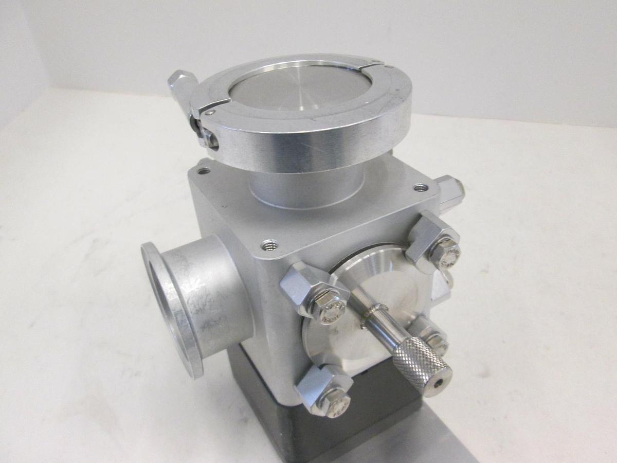 Used Vat 4 Way Aluminum Valve w/ Bracket, Used