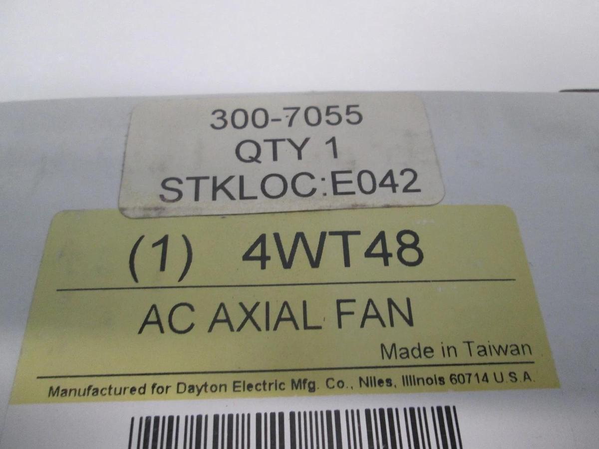 Dayton, AC Axial Fan, 70 CFM, 4WT48, 115V, 2000 RPM, New