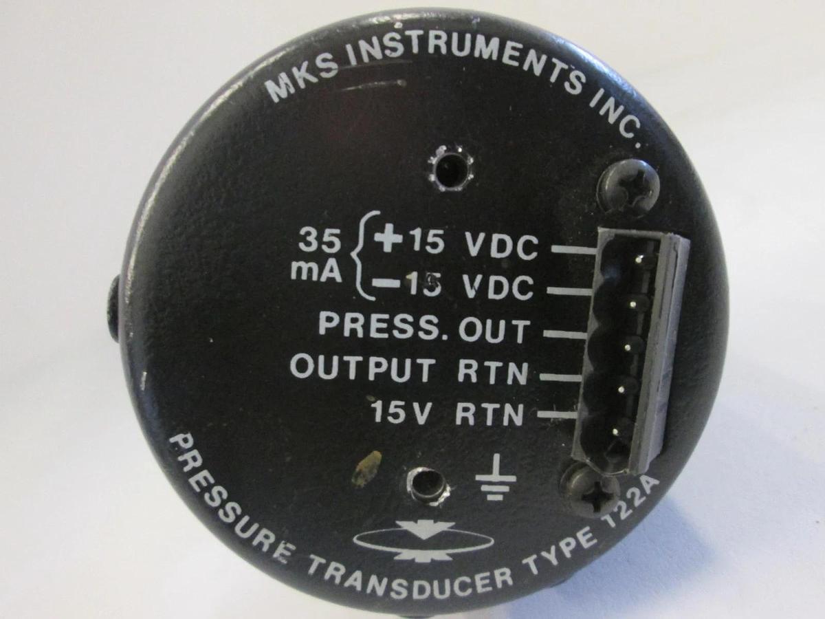 Used MKS Instruments, 122AA-00002AB, 2 Torr, Baratron Pressure Transducer, Used