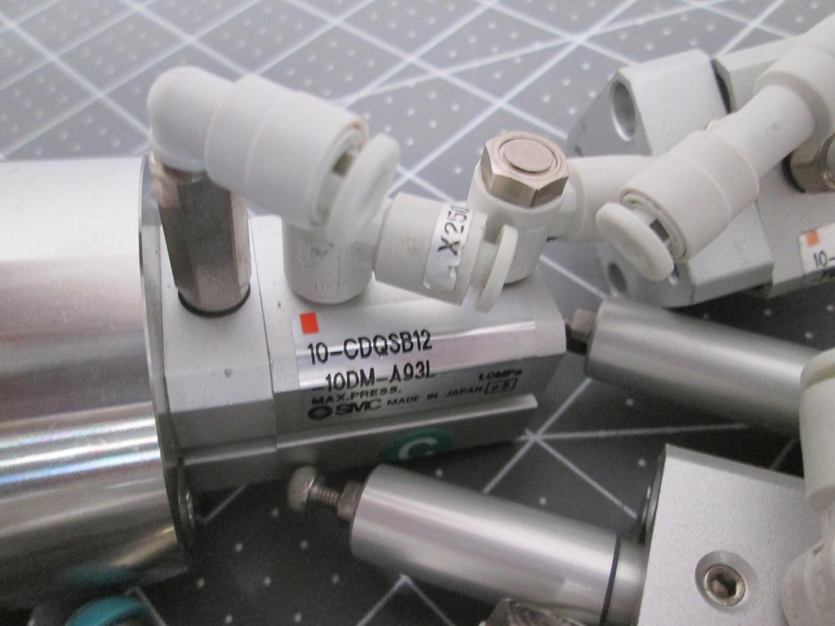 Used SMC Pneumatic Cylinder MKB12-10L MKB12-20RZ CDQ2KB16-15D Air Clamps Lot