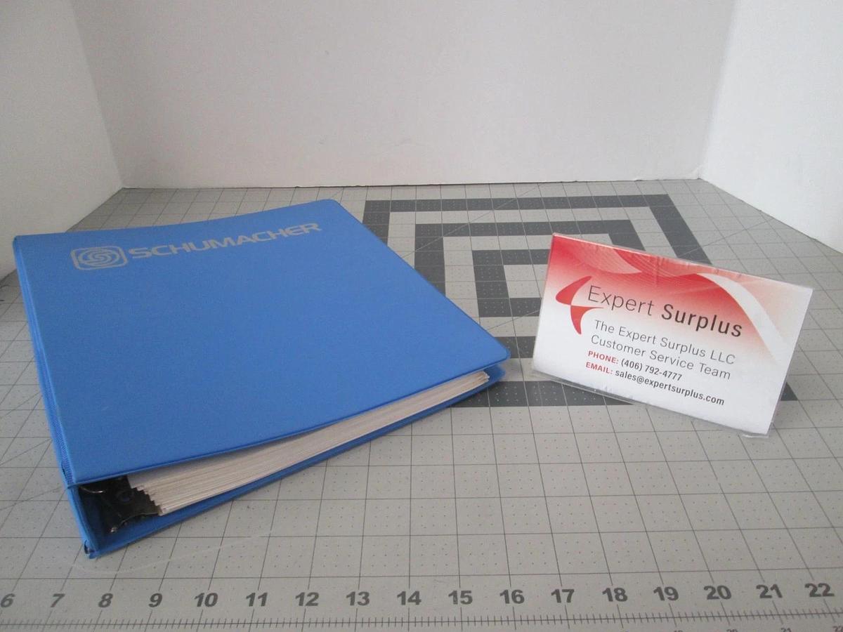 Used Schumacher, ChemGuard-BCD, Bulk Chemical Delivery System Manual, Used