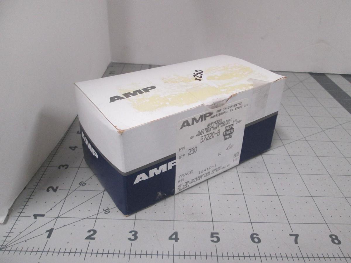 AMP, 87220-8, Connector Header, 8 POS, Single Row, Gold Contacts,New, Lot of 250