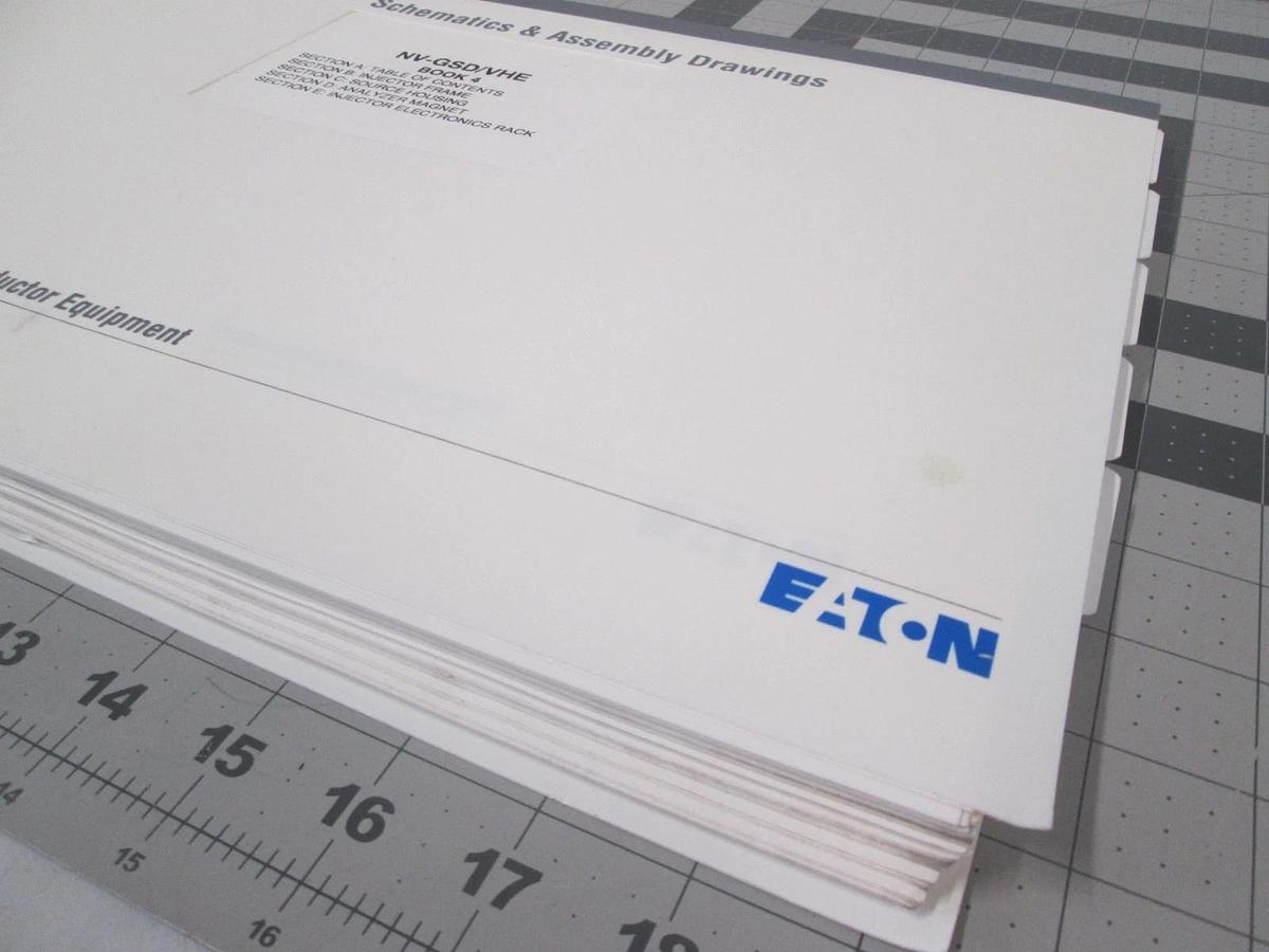 Used Eaton, NV-GSD/VHE, Book 4, Schematics and Assembly Drawings, Used