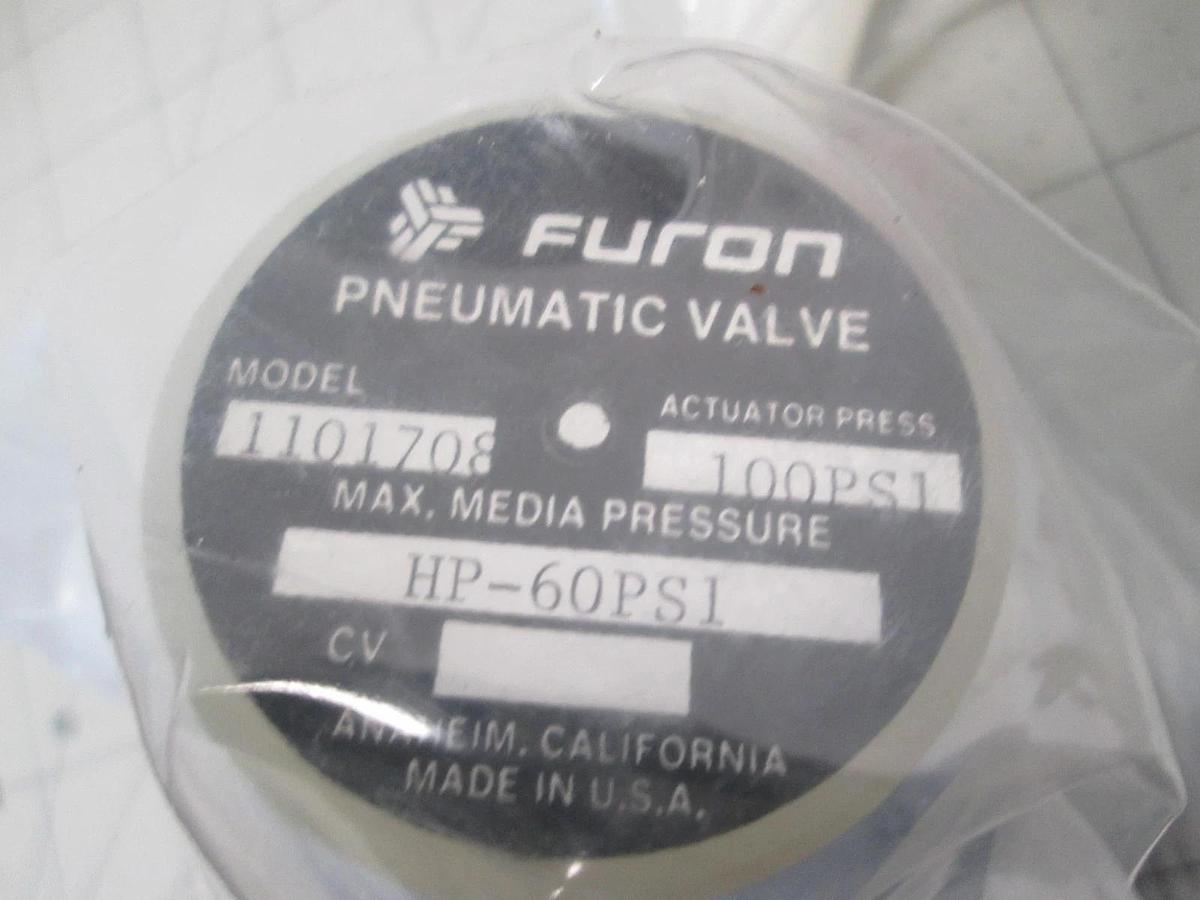 Furon, HP-60PSI, 1101708, 100 PSI, 3-Way Valve, New, Lot of 2