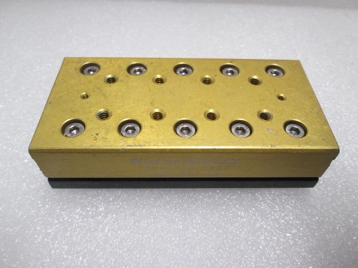 Used Del-Tron, NBT-2080SSA, Linear Bearing Guide Block w/ Guide Rail, Used