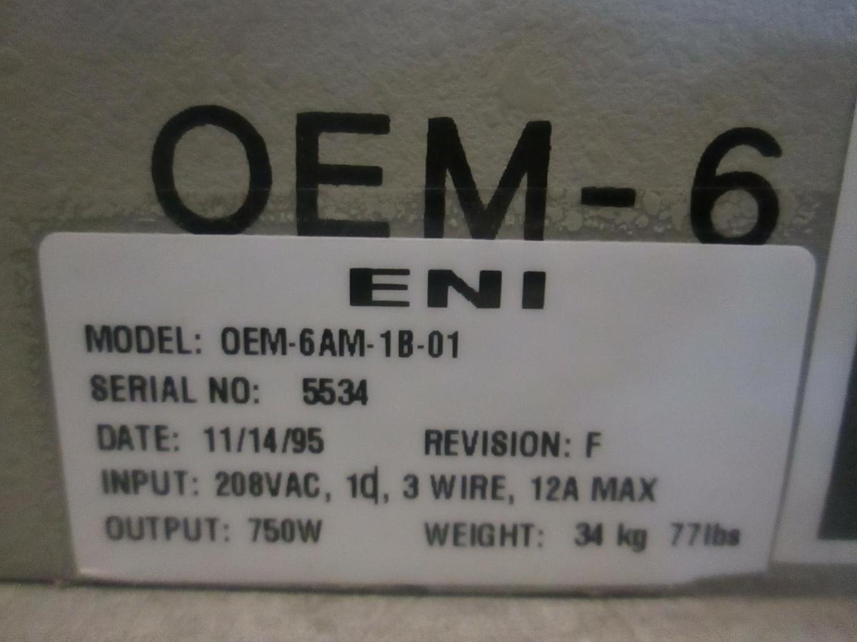 Used ENI, Power Generator, ENI Model OEM-6AM-1B-01, Used