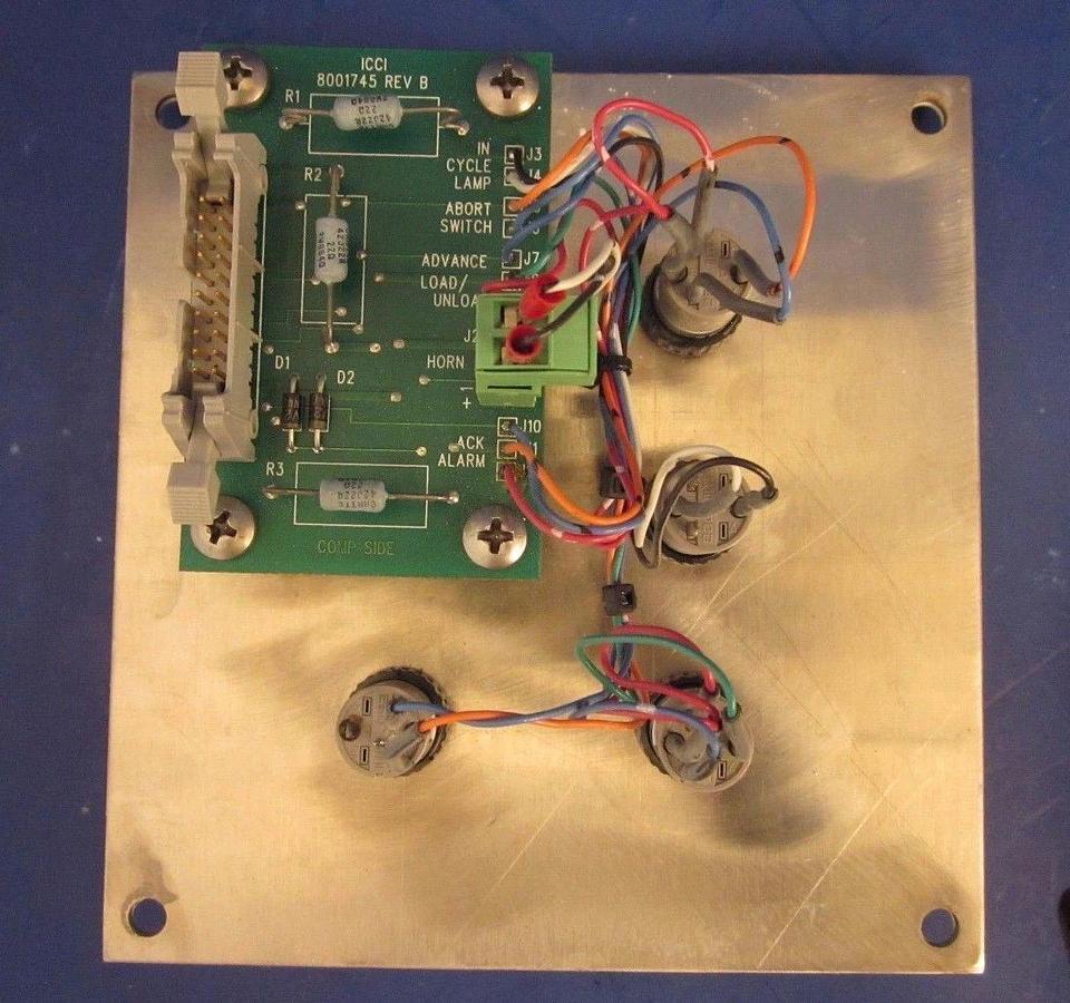 Used MRL Industries Start/ACK, Abort Control Panel with ICCI 8001745 and Alarm, Used