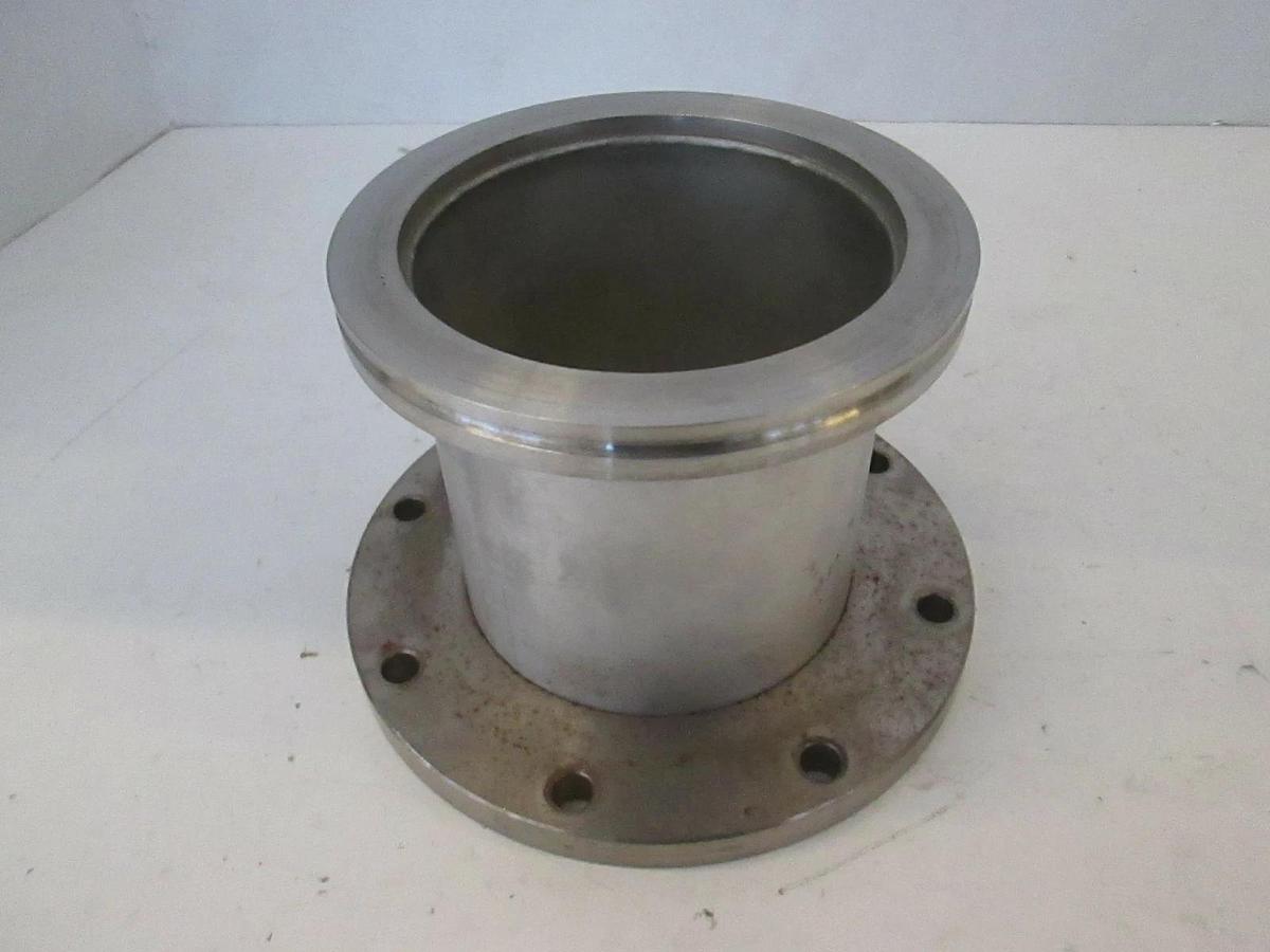 Used Stainless Steel Vacuum Pump Top Flange Adapter, Used