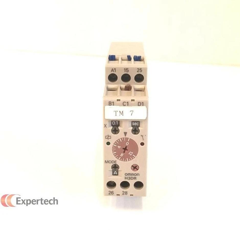 Used OMRON H3DR-A Analog Timer with 6 Ranges, Used