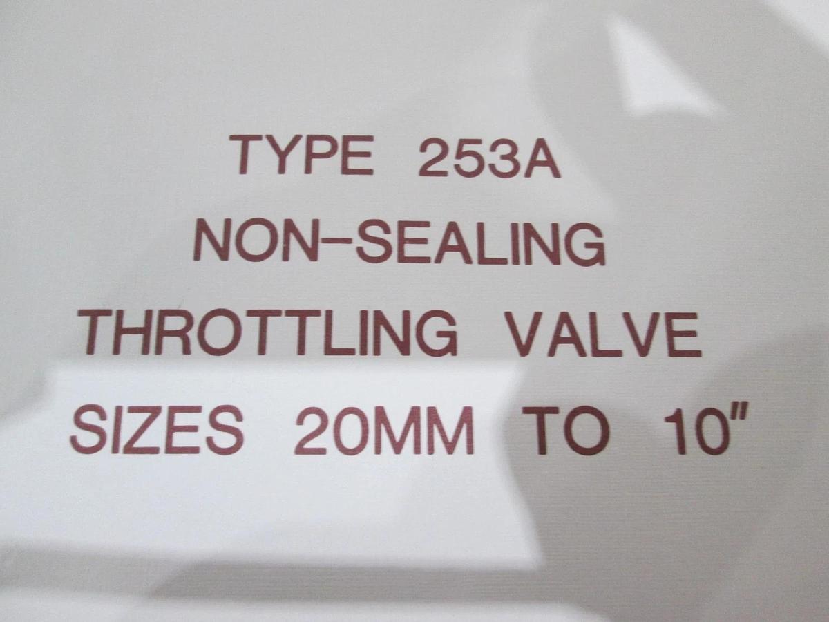 Used MKS, Type 253A, Non Seal Throttling Valve 20mm to 10", Instruction Manual, Used