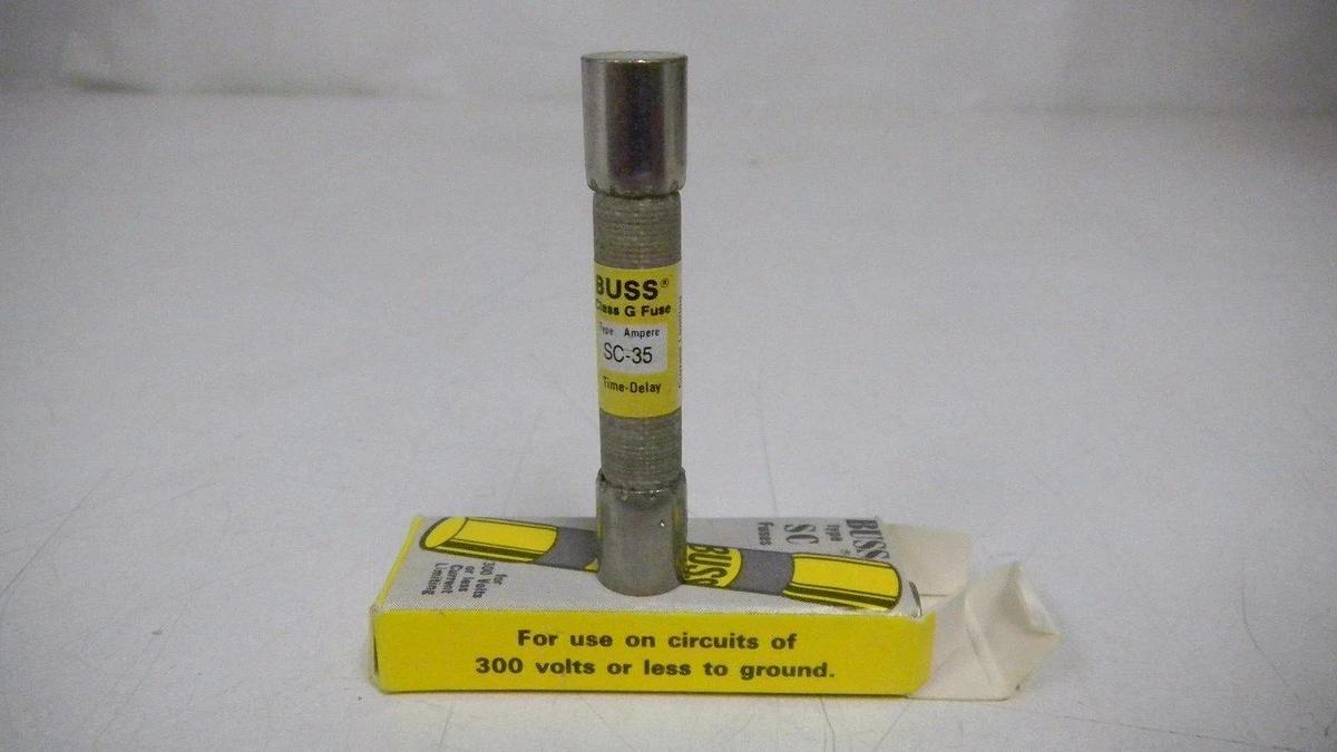 Used Fuses, Buss SC35 Current Limiting, lot of 5 fuses