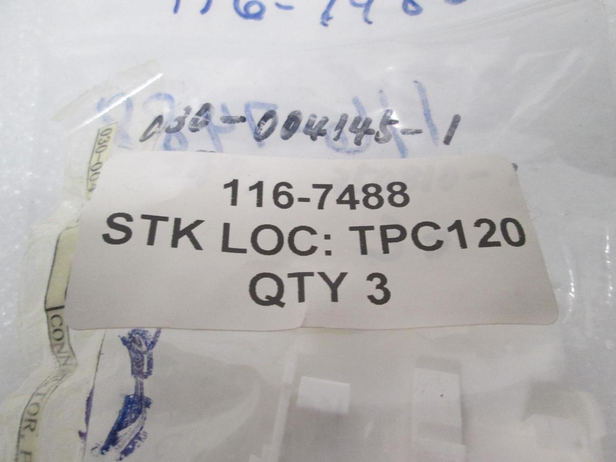 Used Connector, PS, 350810-1, 5 Port Socket, 116-7488, New, Lot of 3