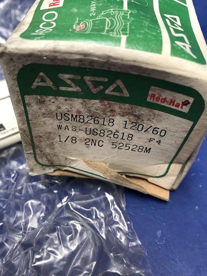 ASCO USM82618 Solenoid Valve, 60 psi Air, (US82618), New