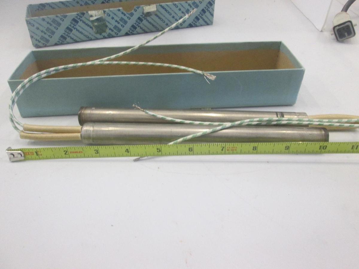Used D-M-E Company, Cartridge Heaters, CU-608-2, 8", New, Lot of 2