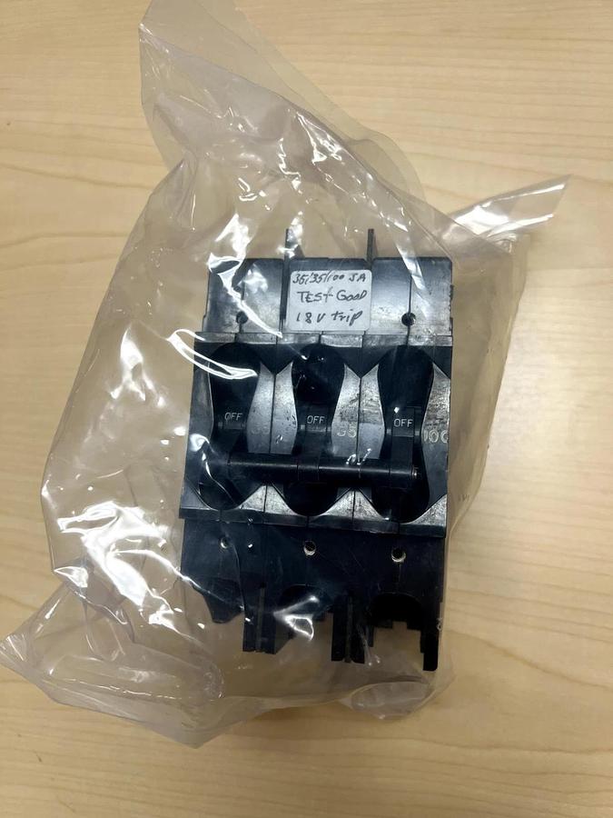 Used Airpax, 3 Circuit Breaker, AIRPAX Electronics. 35/35/100 JA 18V Trip, Used