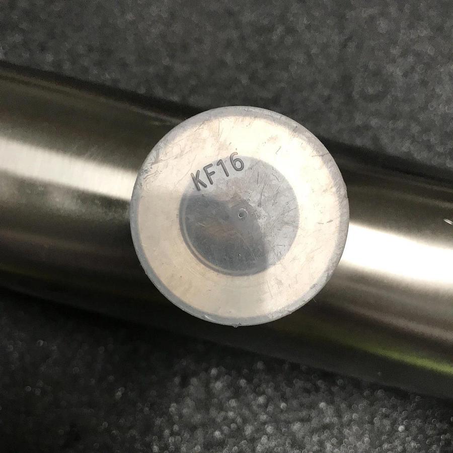 Stainless Steel Vacuum Tube Nipple, NW50 Flange w/ NW16 Port, New