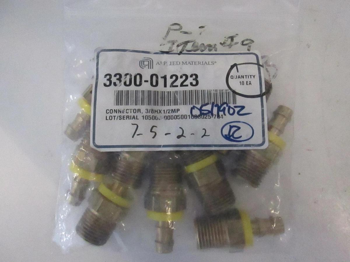 AMAT Connector 3/8H x 1/2MP, New, Lot of 10