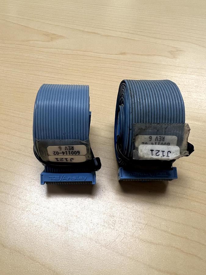 Used T&B/ Ansley SVG VTR Ribbon Cable 600114-02 REV 6 J121 Bundle of 2