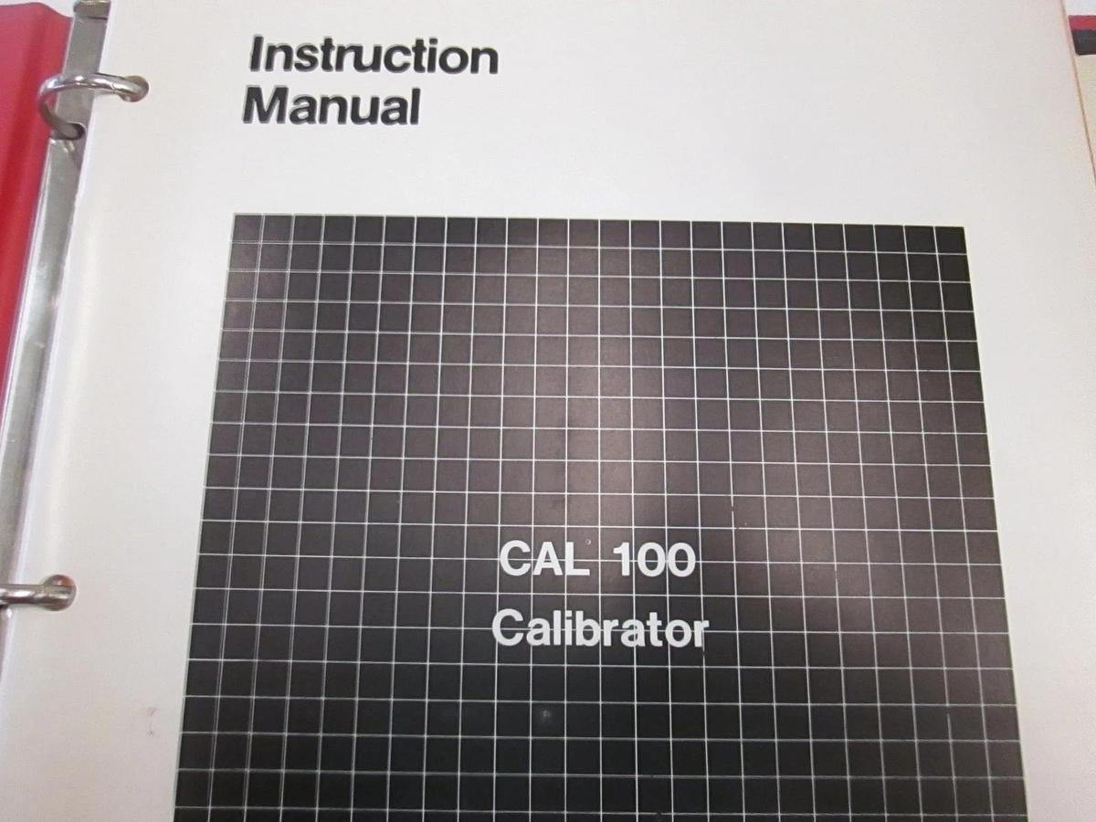 Used Tylan CAL 100 Calibrator Instruction Manual, Used