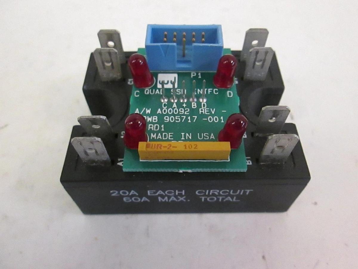 Used Watkins Johnson, Quad Relay Interface PCB, 905718-001