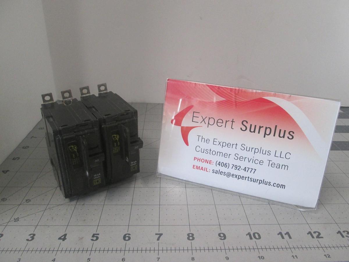Square D, QO215, 2 Pole, Circuit Breaker, 10KA, 120/240V, QO Series, New, Lotof2