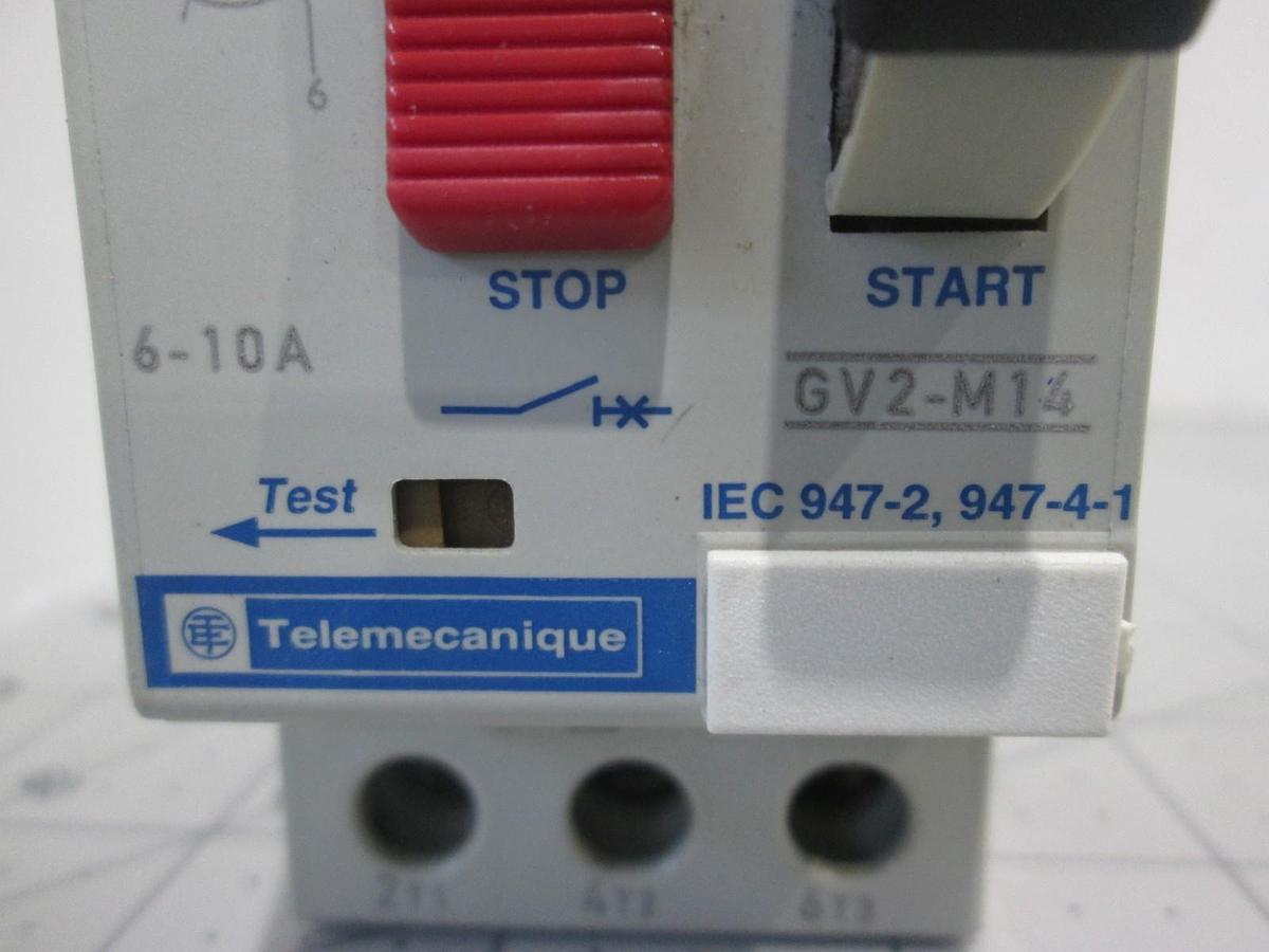 Used Telemecanique, GV2-M14, Manual Mode Starter Circuit, Used