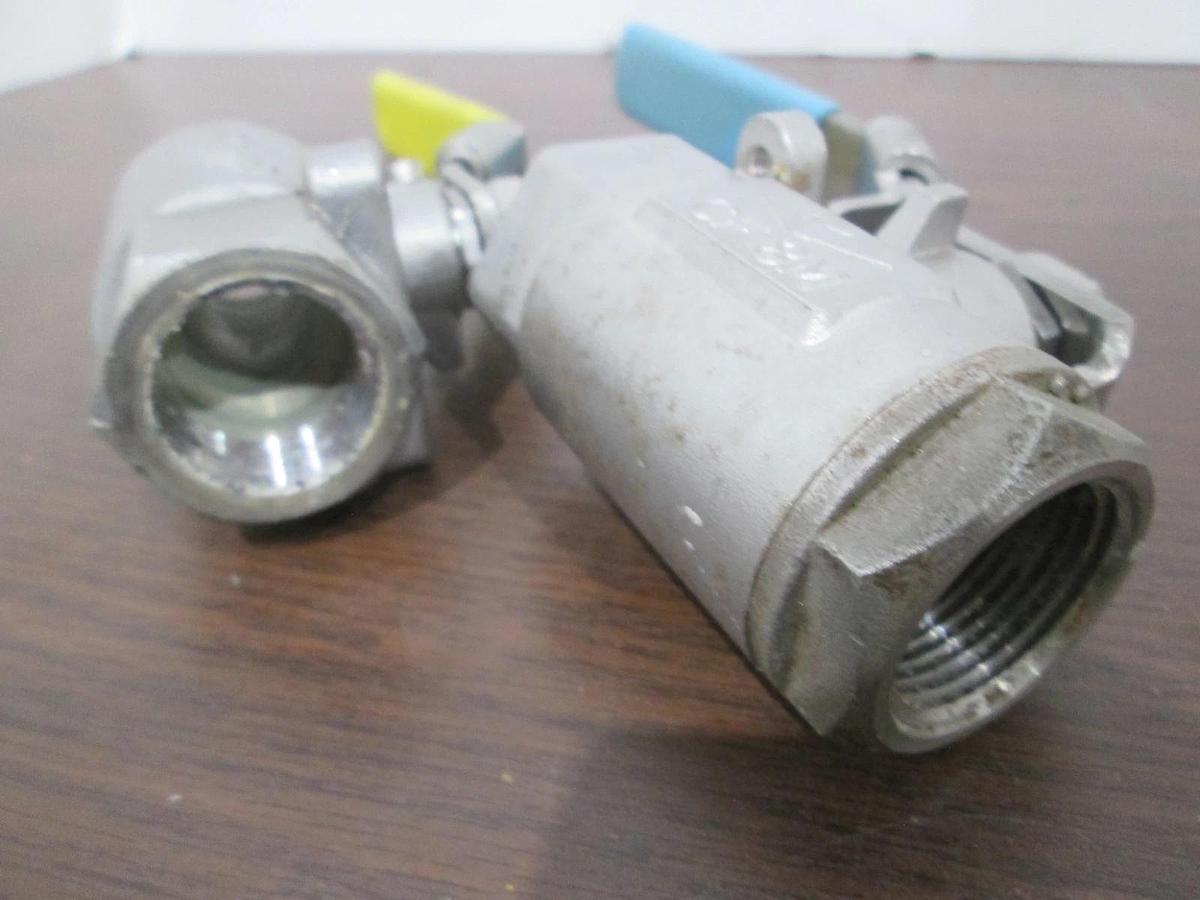 Used Apollo/Milwaukee, CF8M, 3/4", 2000 WOG, Ball Valve, Used, Lot of 2