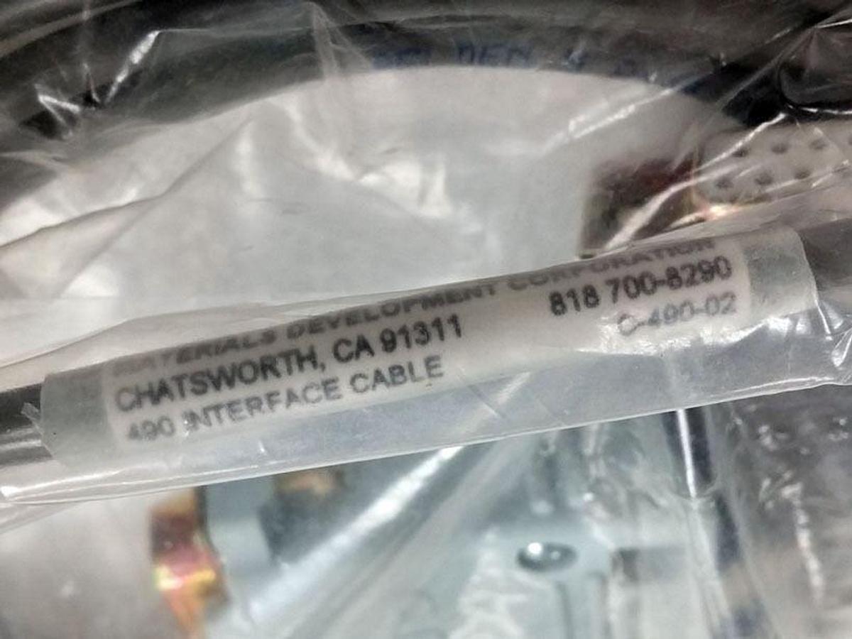 Used Materials Development Corporation MDC 490 Interface Cable, C-490-02, New