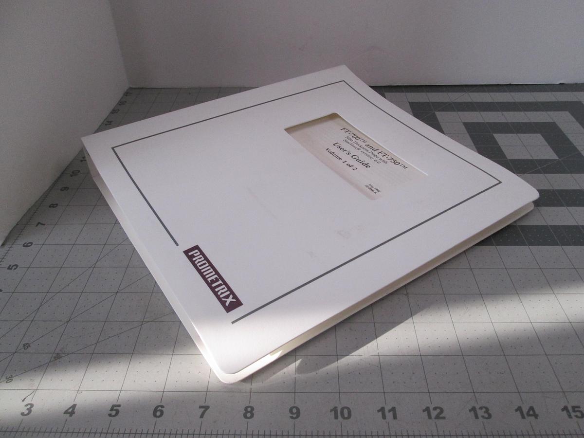 Used Tencore, FT-700 and FT-750, Film Thickness Probe User's Guide, Volume 1, Used, Used
