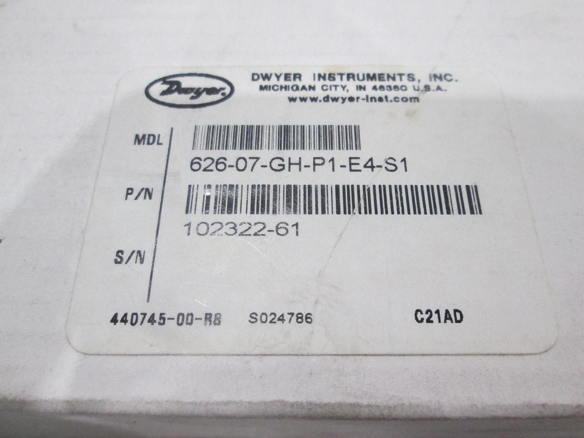 Dwyer, 626-07-GH-P1-E4-S1, Pressure Transducer, New