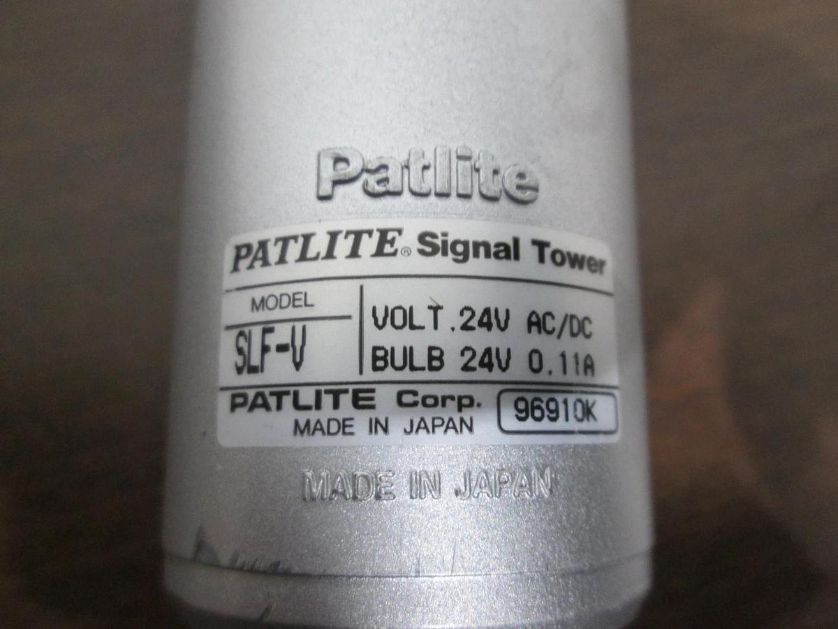 Used Patlite, SLF-V, Signal Tower, RYG, 24V, AC/DC, Used