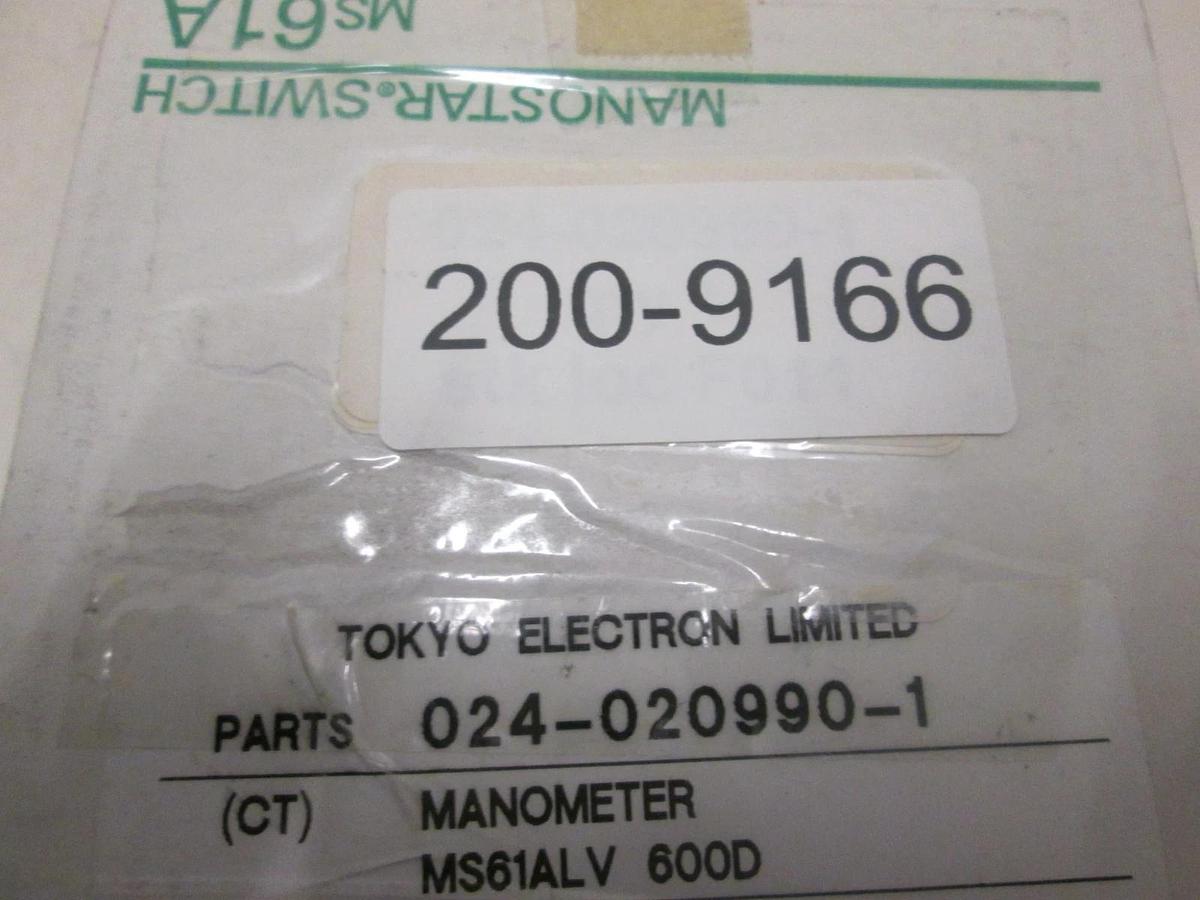 MANOSTAR, MS61ALV600D, MANOMETER MS6AALV 600D, New