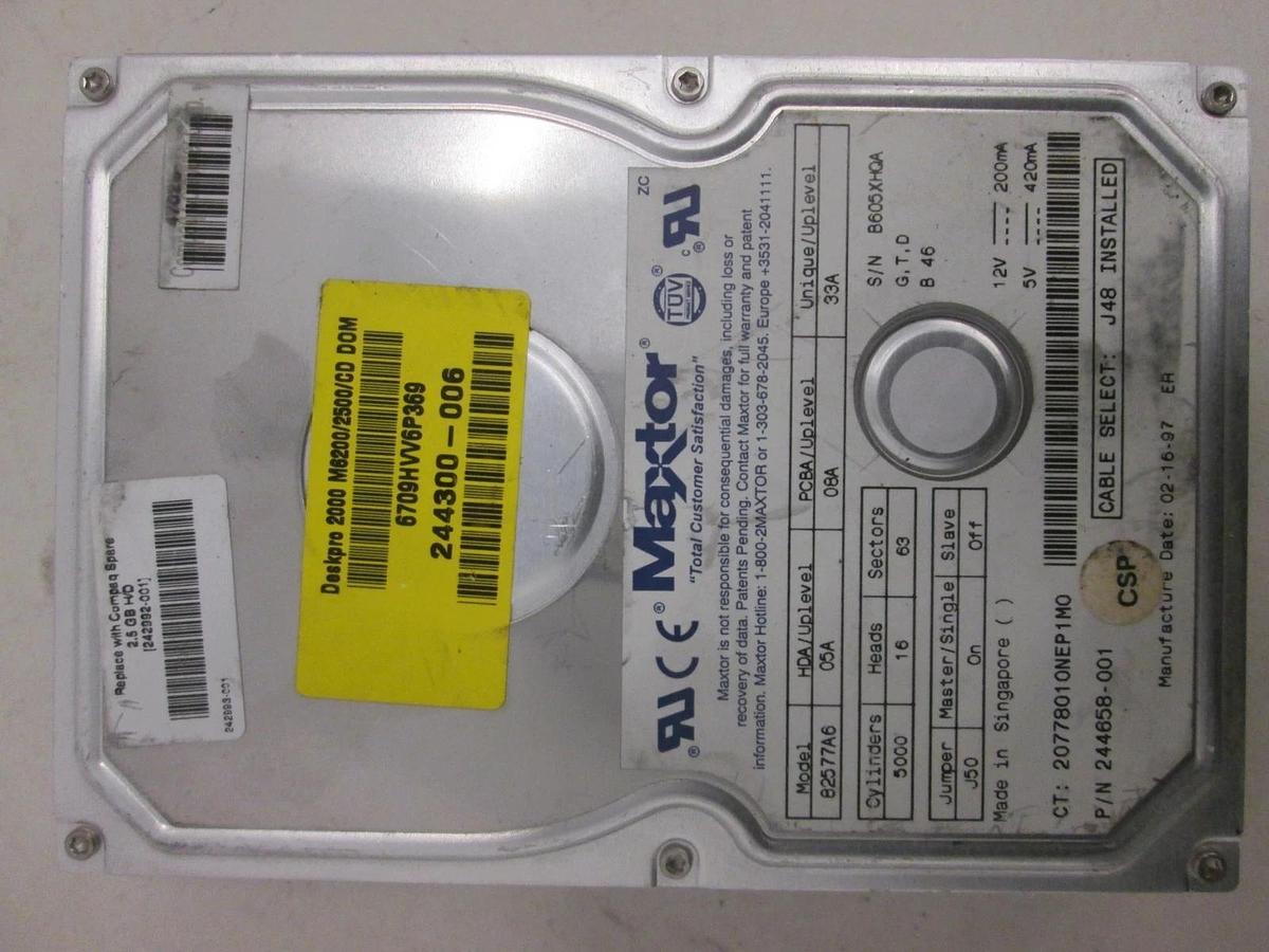 Used Maxtor, Hard Disk Drive, 82577A6, Used
